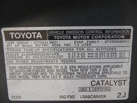 2005 Toyota Prius Sage 1.5L AT #Z24691